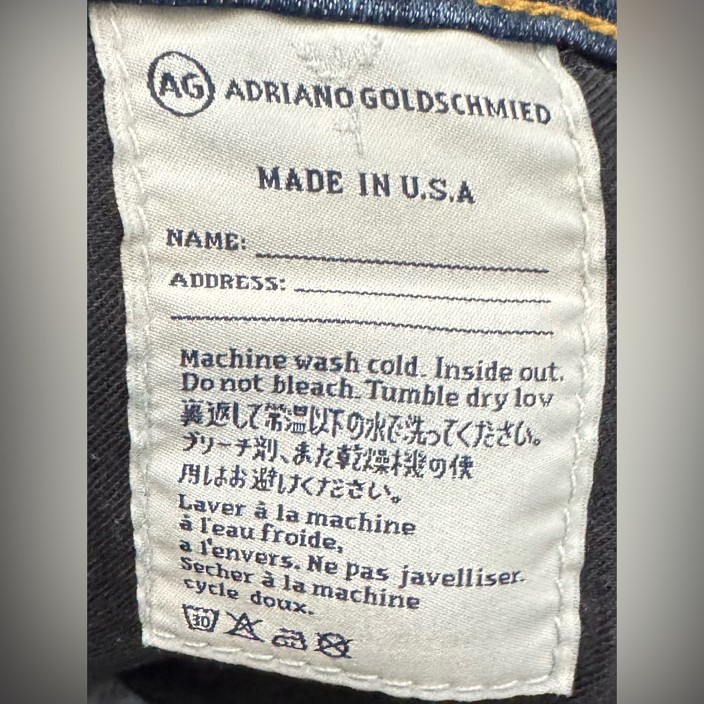 AG The Stevie Slim Straight Blue Denim Style Jeans - Picture 8 of 10